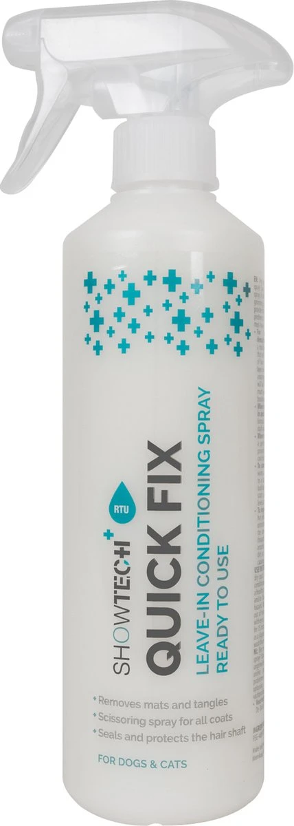 ShowTech - Quick Fix - Leave In Conditioner Hond - Antiklit Spray - Honden Conditioner - Conditioner Hond 3 ShowTech - Quick Fix - Leave In Conditioner Hond - Antiklit Spray - Honden Conditioner - Conditioner Hond