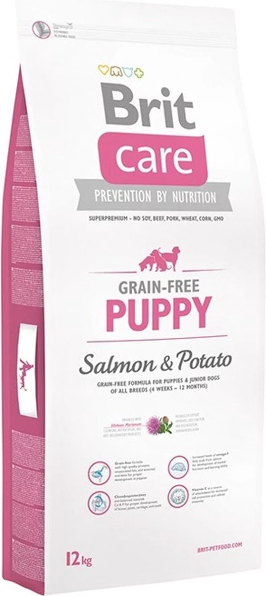 Brit Care Grain Free Puppy Salmon & Potato 12 Kg - Hond 3 Brit Care Grain Free Puppy Salmon & Potato 12 Kg - Hond