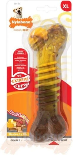 Nylabone Extreme Kauwbot Textuur Met Rund- En Kaassmaak -Hondenserie Winkel 566x1200 1
