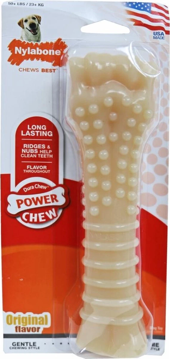 Nylabone Harde Bijters Kluif - Hondenspeelgoed - Natural - Voor Honden Tot 30 Kg 3 Nylabone Harde Bijters Kluif - Hondenspeelgoed - Natural - Voor Honden Tot 30 Kg