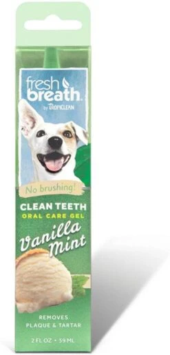 Tropiclean Fresh Breath Clean Teeth Oral Care Gel - Gebitsverzorging - Mint 59 Ml -Hondenserie Winkel 576x1200 1
