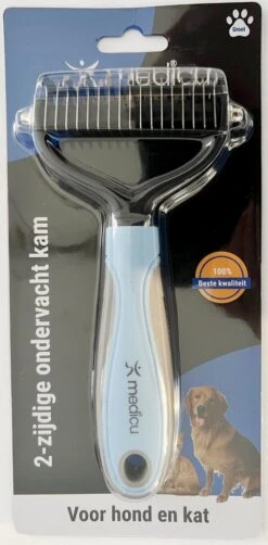 Hondenkam 2-Zijdige Voor Ondervacht - Kattenkam - Voorkomt Haaruitval - Verwijdert Klitten - MEDICU ® Premium Quality -Hondenserie Winkel 591x1200 1