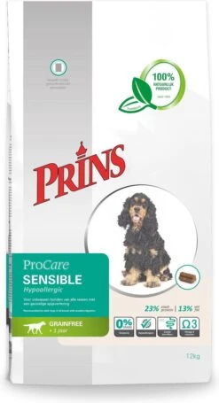 Prins Procare Graanvrij Sensible Hypoallergic - 12 KG 27 Prins Procare Graanvrij Sensible Hypoallergic - 12 KG -Hondenserie Winkel 652x1200