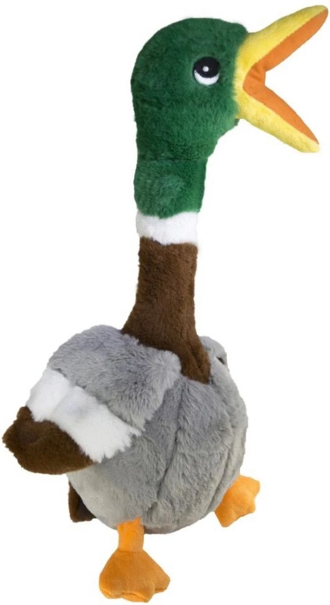Kong Shakers Honkers Duck - Hondenspeelgoed - Grijs Bruin Groen Large 7 Kong Shakers Honkers Duck - Hondenspeelgoed - Grijs Bruin Groen Large - Afbeelding 5