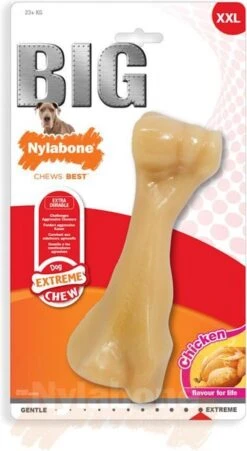 Nylabone Harde Bijters Kluif - Kip - Voor Honden Tot 30 Kg -Hondenserie Winkel 657x1200