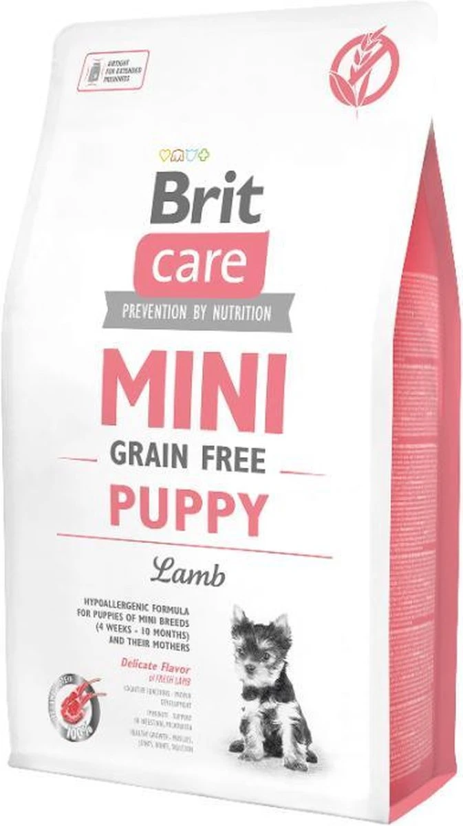 Brit Care Grainfree Mini Puppy Lamb 2 Kg - Hond 3 Brit Care Grainfree Mini Puppy Lamb 2 Kg - Hond