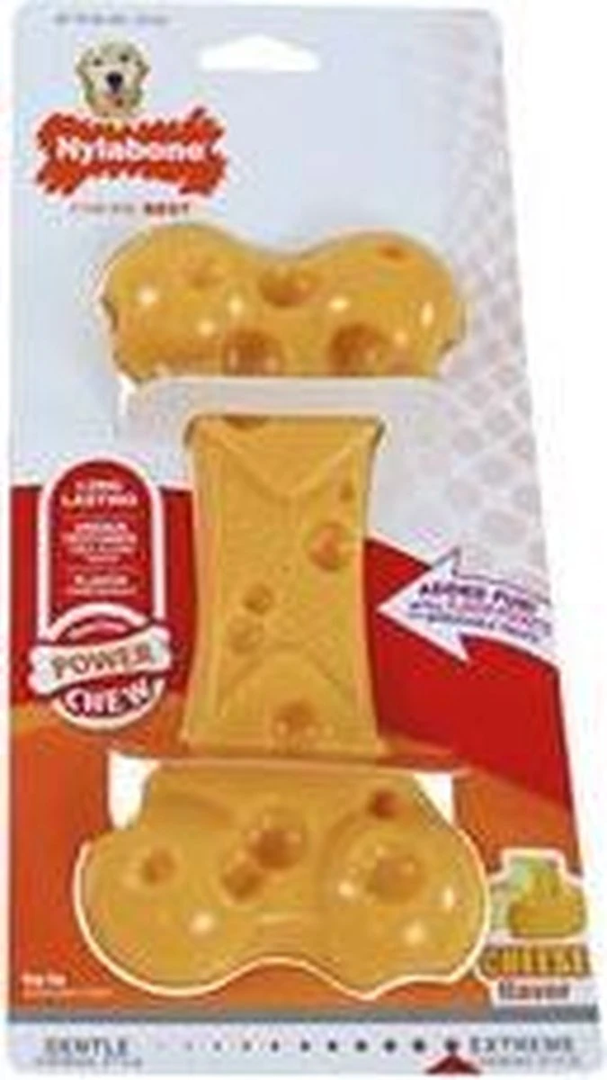 Nylabone Extreme Kauwbot Met Kaassmaak - Voor De Krachtigste Kauwers - Vulbaar Met Smeersels Zoals Pindakaas - XS/M/L - Large 12 Nylabone Extreme Kauwbot Met Kaassmaak - Voor De Krachtigste Kauwers - Vulbaar Met Smeersels Zoals Pindakaas - XS/M/L - Large - Afbeelding 10