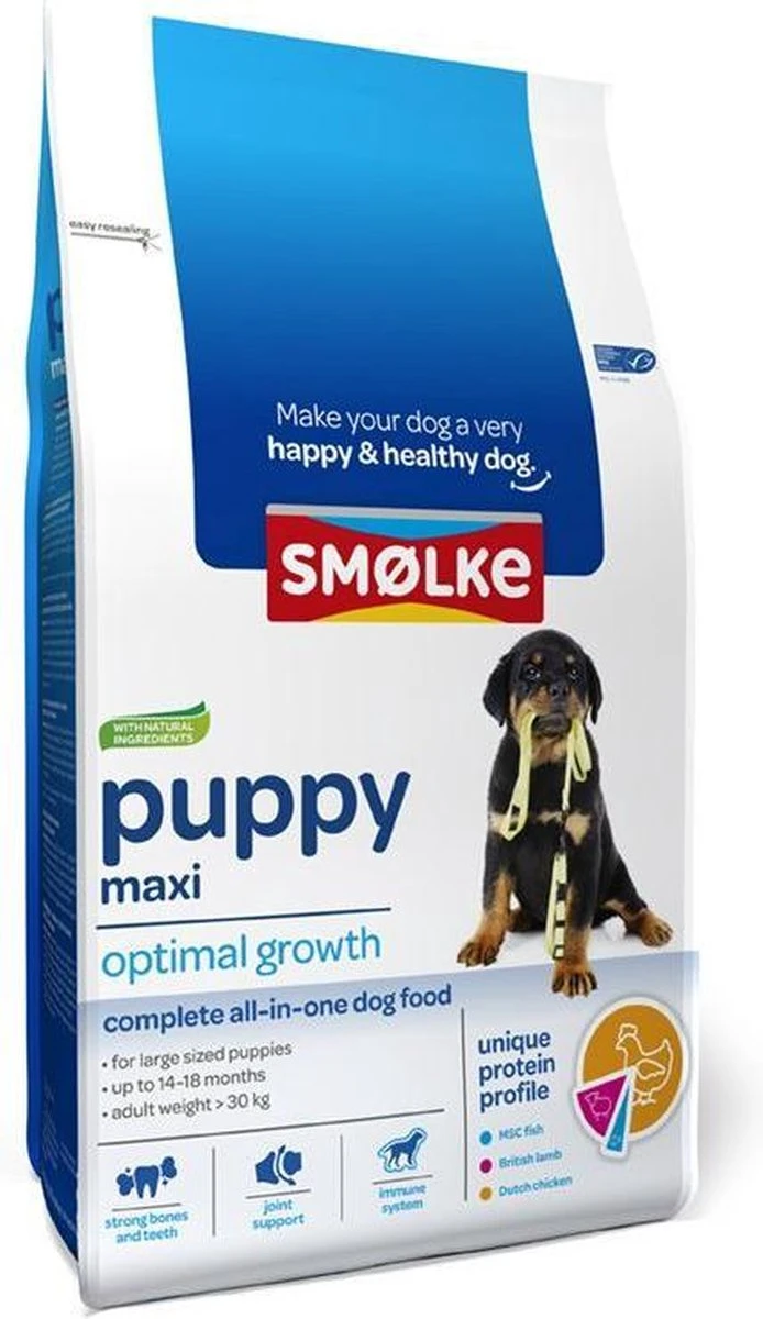Smolke Puppy Maxi - Kip - Puppyvoer - 12 Kg 3 Smolke Puppy Maxi - Kip - Puppyvoer - 12 Kg