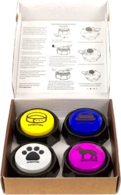Dogbuttons® – PETIFY PREMIUM Praatknoppen –4 Stuks - Praatknop – Hond – Opneembare Knoppen – Hond Praten – Hondentraining – Praatknoppen – Dog Button – Hondenknop – Huisdier – Honden Speelgoed Intelligentie – Praten Met Hond – Laat Uw Hond Spreken! 15 Dogbuttons® – PETIFY PREMIUM Praatknoppen –4 Stuks - Praatknop – Hond – Opneembare Knoppen – Hond Praten – Hondentraining – Praatknoppen – Dog Button – Hondenknop – Huisdier – Honden Speelgoed Intelligentie – Praten Met Hond – Laat Uw Hond Spreken! -Hondenserie Winkel 742x1200 2