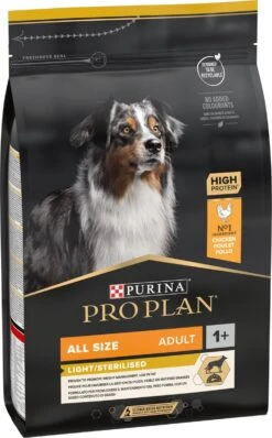 Pro Plan All Sizes Adult Light/Sterilised - Honden Droogvoer - Kip- 3 Kg -Hondenserie Winkel 745x1200 2
