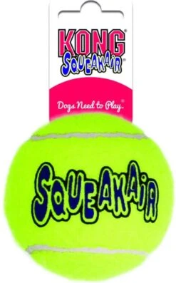 Kong Air Squacker Tennisbal - Hondenspeelgoed - Geel - M - Ø7,1 Cm -Hondenserie Winkel 747x1200