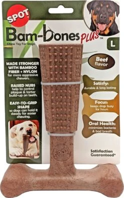 Spot Bam-Bones Plus Easy Grip - Veilig Kauwbot Voor Honden - Speciaal Voor Sterke Kauwers - Verzorgt Het Gebit Van De Hond - Rund Of Kip - S/M/L - Maat: Large, Smaak: Kip 14 Spot Bam-Bones Plus Easy Grip - Veilig Kauwbot Voor Honden - Speciaal Voor Sterke Kauwers - Verzorgt Het Gebit Van De Hond - Rund Of Kip - S/M/L - Maat: Large, Smaak: Kip -Hondenserie Winkel 755x1200