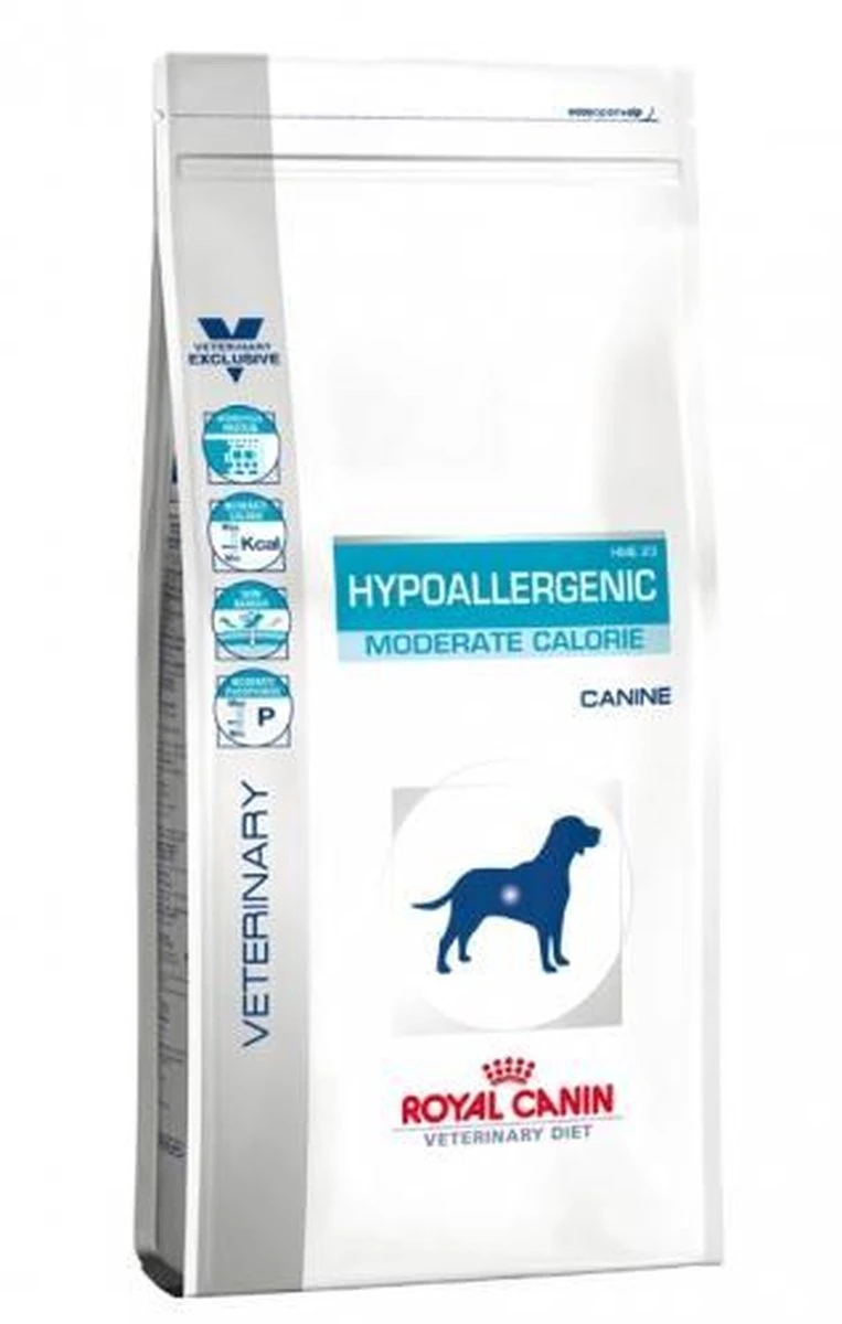 Royal Canin Hypoallergenic Moderate Calorie - Hondenvoer - 14 Kg 15 Royal Canin Hypoallergenic Moderate Calorie - Hondenvoer - 14 Kg - Afbeelding 13