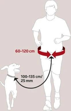 Trixie Heupriem Met Jogginglijn Zwart - RIEM 60-120 CM LIJN 100-135 CM -Hondenserie Winkel 772x1200 3