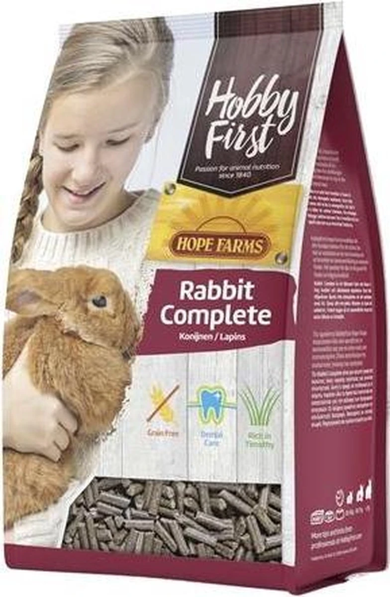 Hobbyfirst Hope Farms Rabbit Complete - Konijnenvoer - 10 Kg 4 Hobbyfirst Hope Farms Rabbit Complete - Konijnenvoer - 10 Kg - Afbeelding 2