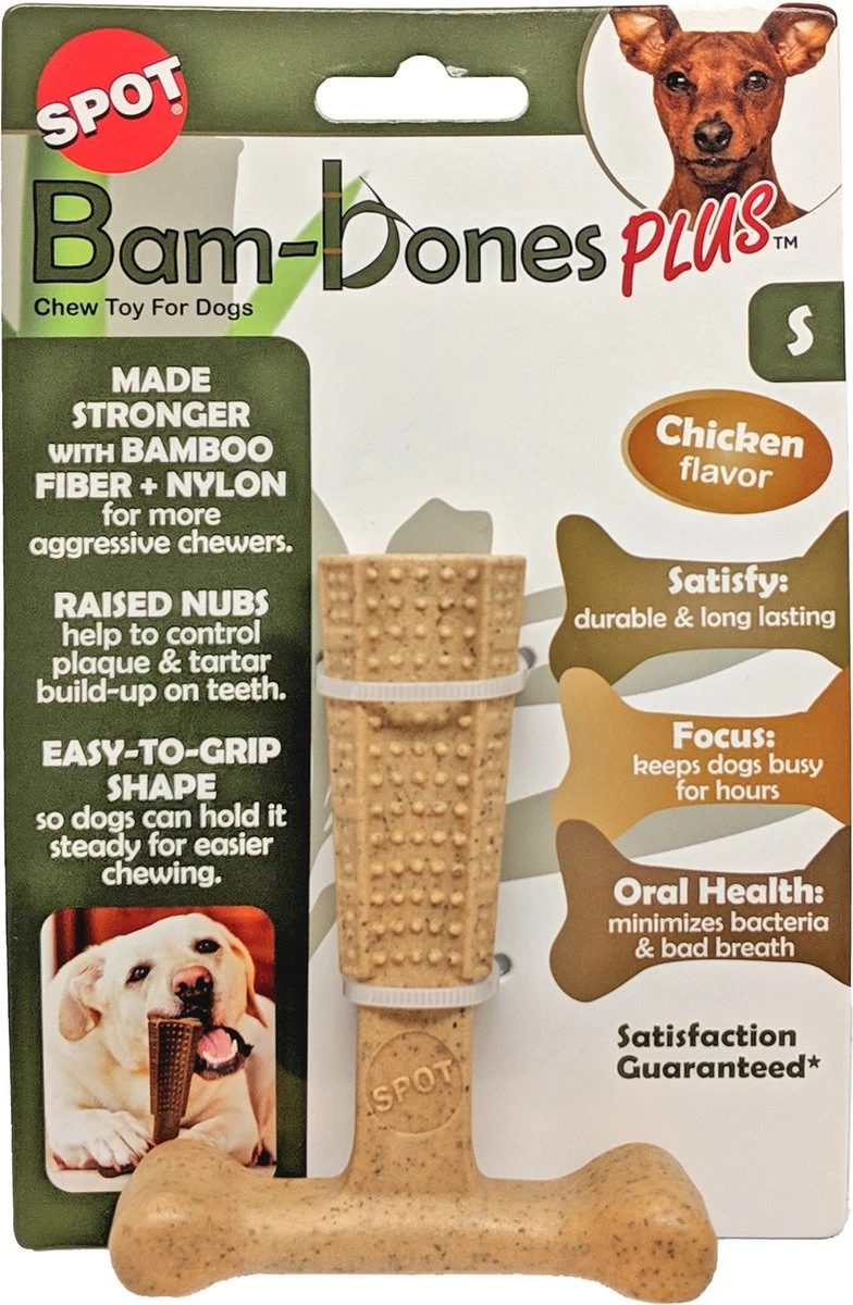 Spot Bam-Bones Plus Easy Grip - Veilig Kauwbot Voor Honden - Speciaal Voor Sterke Kauwers - Verzorgt Het Gebit Van De Hond - Rund Of Kip - S/M/L - Maat: Large, Smaak: Kip 9 Spot Bam-Bones Plus Easy Grip - Veilig Kauwbot Voor Honden - Speciaal Voor Sterke Kauwers - Verzorgt Het Gebit Van De Hond - Rund Of Kip - S/M/L - Maat: Large, Smaak: Kip - Afbeelding 7
