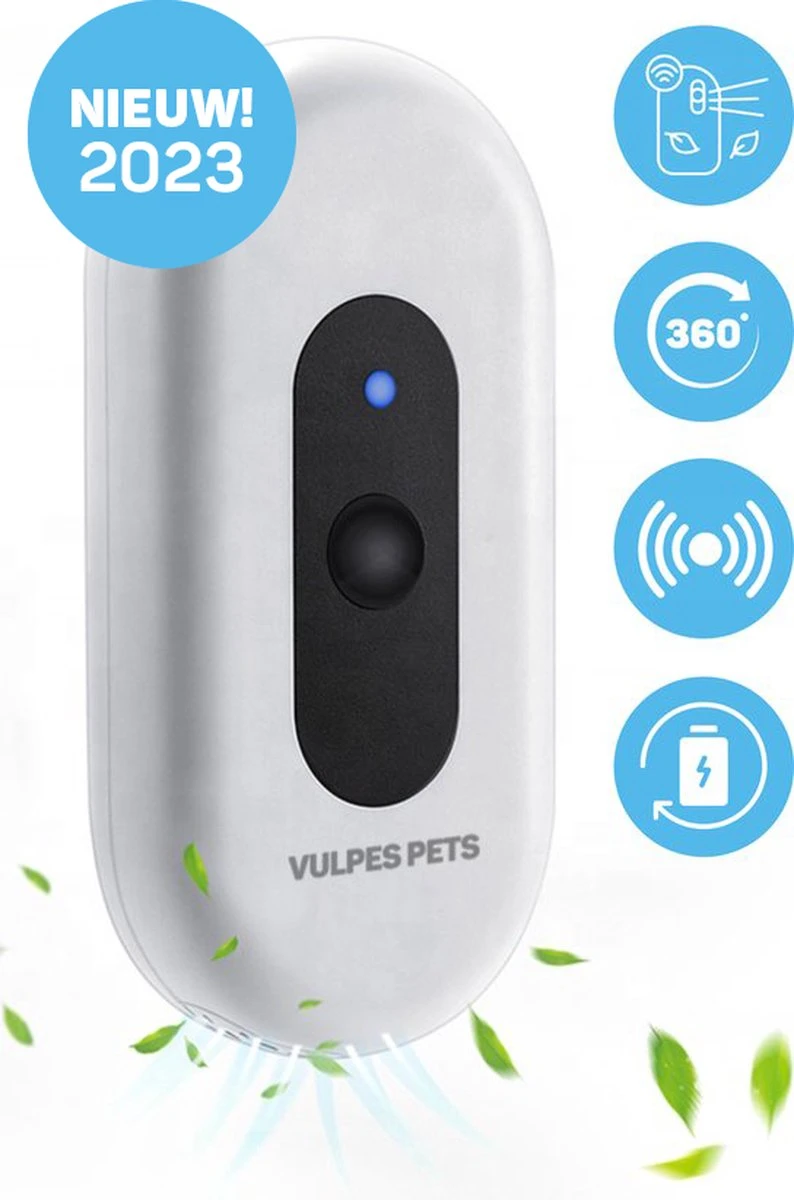 Vulpes Pets® Kattenbak Geurverdrijver PRO - Ozon En Negatieve Ionen Functie - Infraroodsensor - Oplaadbaar - Geurverwijderaar - Air Eliminator - Wit 2 Vulpes Pets® Kattenbak Geurverdrijver PRO - Ozon En Negatieve Ionen Functie - Infraroodsensor - Oplaadbaar - Geurverwijderaar - Air Eliminator - Wit