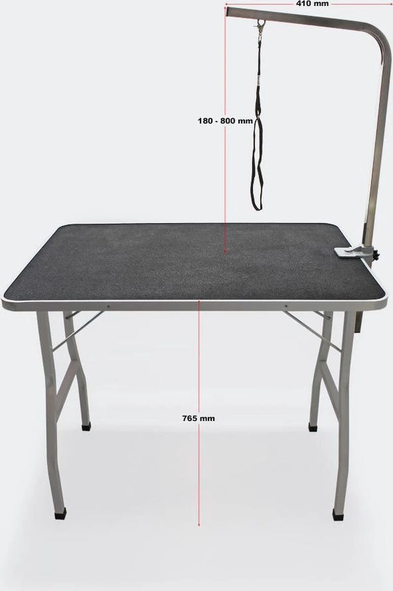 Honden Trimtafel Met Enkele Aanlijnoptie, 760 Mm Hoog, Inklapbaar; Kniptafel - Wastafel Met Lus Zwart / Grijs - Verzorgingstafel Voor Huisdieren - Multistrobe 8 Honden Trimtafel Met Enkele Aanlijnoptie, 760 Mm Hoog, Inklapbaar; Kniptafel - Wastafel Met Lus Zwart / Grijs - Verzorgingstafel Voor Huisdieren - Multistrobe - Afbeelding 6