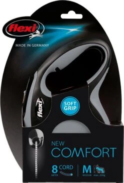 Flexi New Comfort - Hondenriem - Koord - Grijs - M - 8M 22 Flexi New Comfort - Hondenriem - Koord - Grijs - M - 8M -Hondenserie Winkel 811x1200