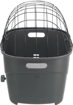 Trixie Fietsmand Voor Bagagedrager Met Draadkoepel Kunststof Grijs (46X36X47 CM) 36 Trixie Fietsmand Voor Bagagedrager Met Draadkoepel Kunststof Grijs (46X36X47 CM) -Hondenserie Winkel 836x1200