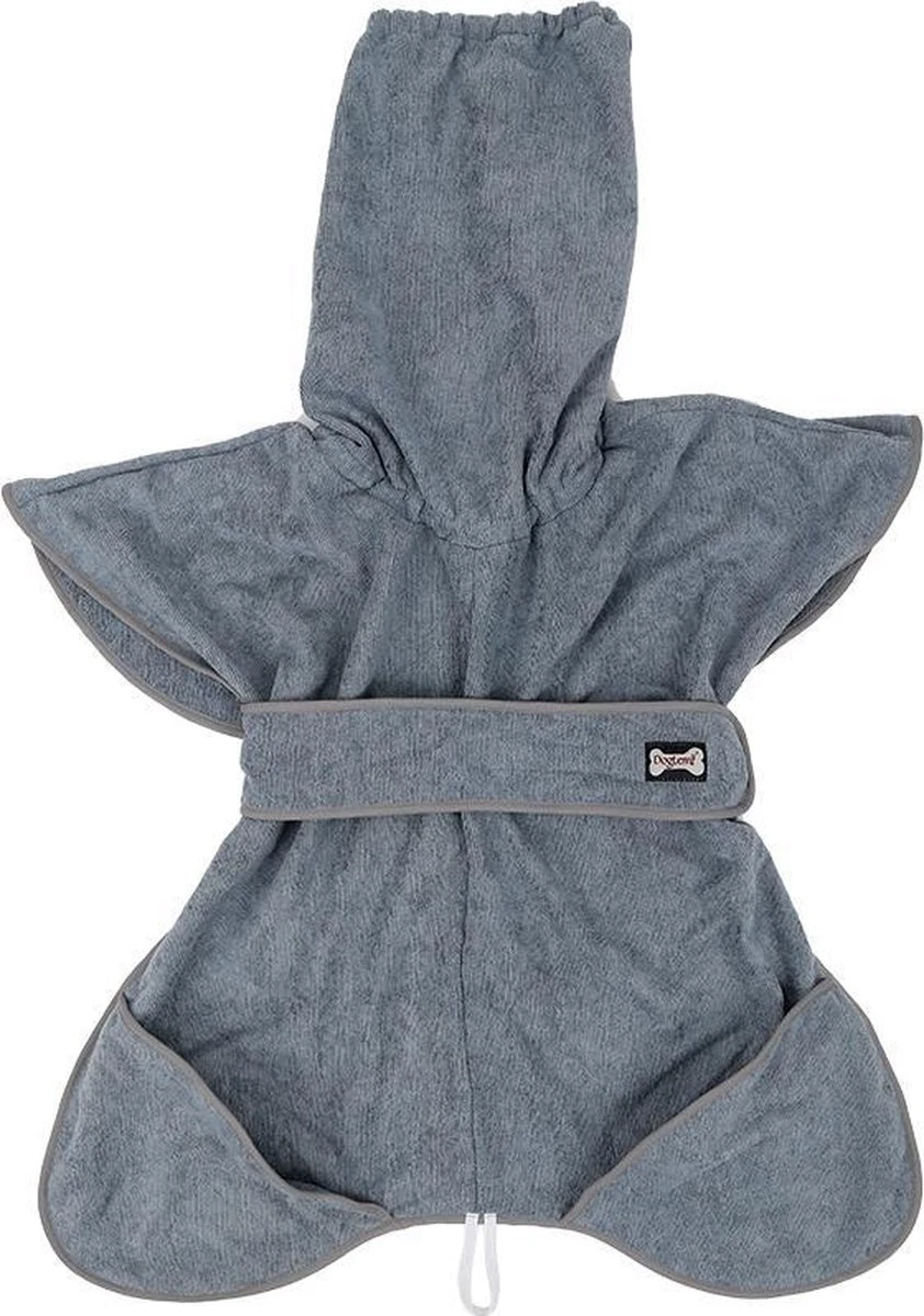 Super Absorberende Honden Badjas Grijs Maat L 10 Super Absorberende Honden Badjas Grijs Maat L - Afbeelding 8