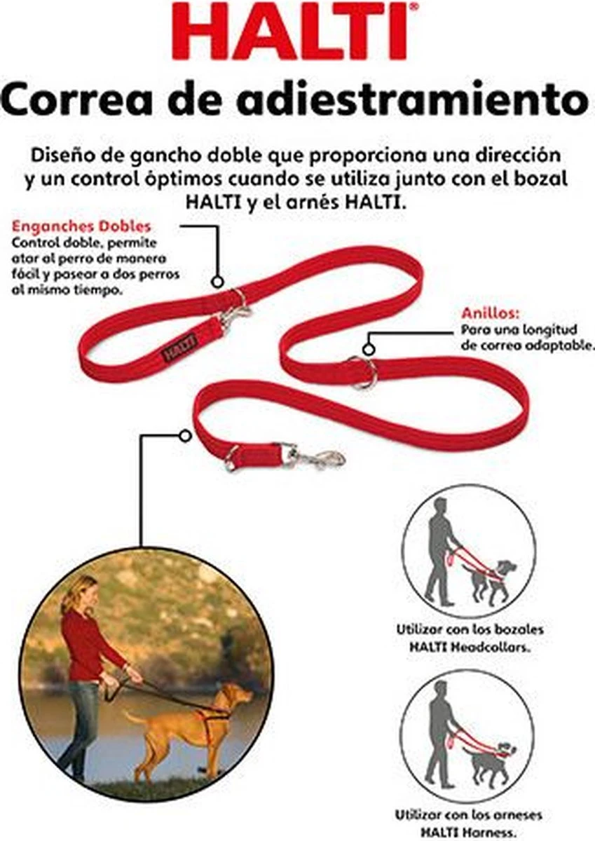 Company Of Animals Halti Trainingslijn - Large - 2 Meter - Verstelbaar - Zwart 5 Company Of Animals Halti Trainingslijn - Large - 2 Meter - Verstelbaar - Zwart - Afbeelding 3