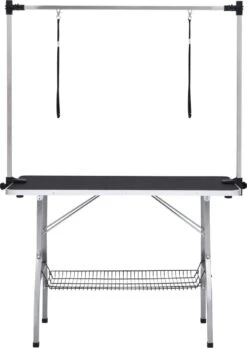 VIDAXL Hondentrimtafel Verstelbaar Met 2 Lussen En Opbergschap -Hondenserie Winkel 852x1200 2