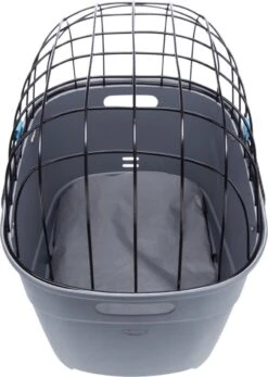Trixie Fietsmand Voor Bagagedrager Met Draadkoepel Kunststof Grijs (46X36X47 CM) 29 Trixie Fietsmand Voor Bagagedrager Met Draadkoepel Kunststof Grijs (46X36X47 CM) -Hondenserie Winkel 853x1200