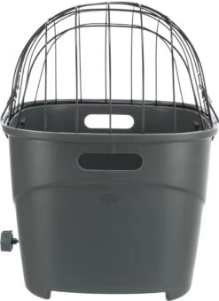 Trixie Fietsmand Voor Bagagedrager Met Draadkoepel Kunststof Grijs (46X36X47 CM) 27 Trixie Fietsmand Voor Bagagedrager Met Draadkoepel Kunststof Grijs (46X36X47 CM) -Hondenserie Winkel 872x1200