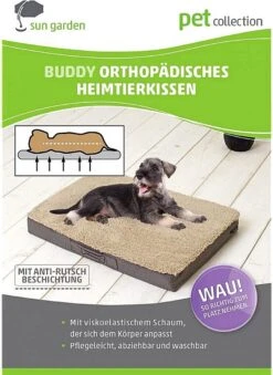 Sun Garden Buddy Orthopedisch Hondenkussen 120x72x10cm Antraciet 13 Sun Garden Buddy Orthopedisch Hondenkussen 120x72x10cm Antraciet -Hondenserie Winkel 875x1200