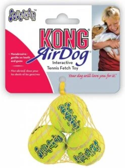 Kong Air Squacker Tennisbal - Hondenspeelgoed - Geel - M - Ø7,1 Cm -Hondenserie Winkel 896x1200