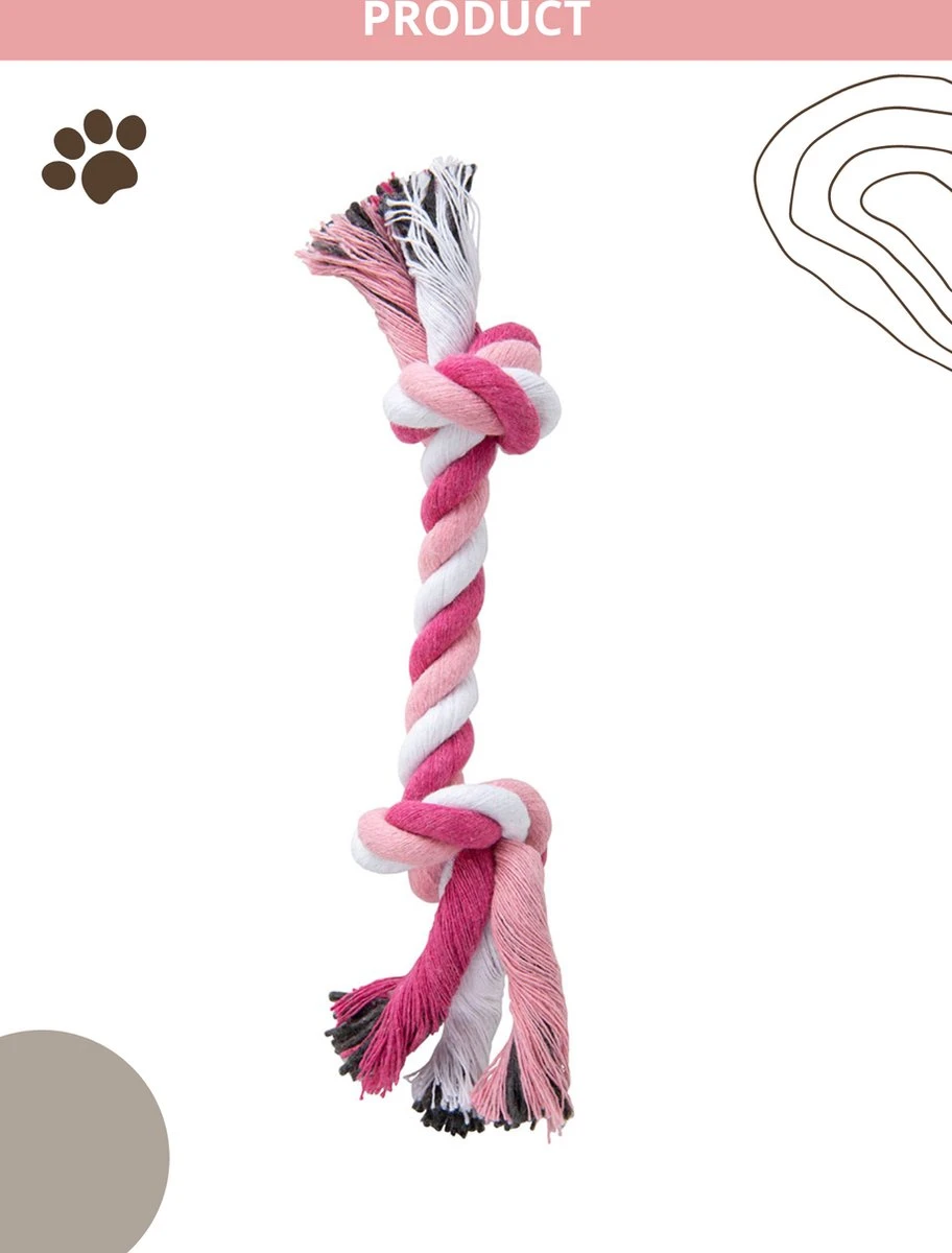 Speeltouw Hond - 3 Stuks - Speelgoed Hond - Flostouw - Hondenspeelgoed - Puppy - Trektouw 12 Speeltouw Hond - 3 Stuks - Speelgoed Hond - Flostouw - Hondenspeelgoed - Puppy - Trektouw - Afbeelding 10