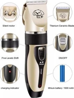 Complete Hondentondeuse Set - Draadloos Tondeuse - Scheerapparaat Voor Je Hond Of Kat - Huisdier Trimmer - Professionele Dierentondeuse - Dieren Verzorging - -Hondenserie Winkel 913x1200 5