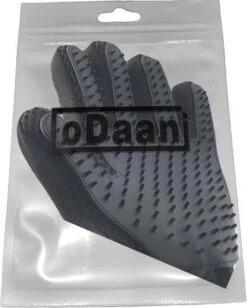 Borstel Voor Huisdieren - 2 Stuks LINKS + RECHTS - Voor Elke Vacht - Silicone - Vachtborstel - Borstel Handschoen - Zwart- ODaani -Hondenserie Winkel 962x1200 2