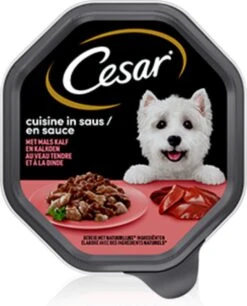 Cesar Cuisine Honden Natvoer - Kalf & Kalkoen In Saus - 14 X 150 Gr 9 Cesar Cuisine Honden Natvoer - Kalf & Kalkoen In Saus - 14 X 150 Gr -Hondenserie Winkel 969x1200