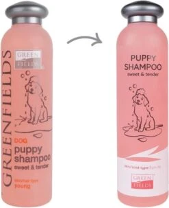 Greenfields - Milde Hondenshampoo Puppy - Zachte Shampoo Met Babypoeder Geur - Inhoud 270 Ml Of 5 Liter - 270 Ml -Hondenserie Winkel 978x1200 1