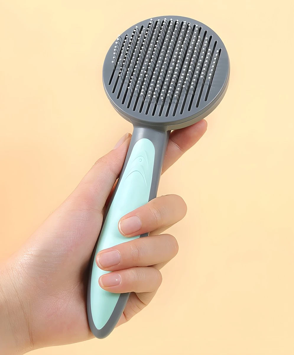 Pakeway T9 - Kattenborstel - Zelfreinigende Kattenkam - Roze - Massageborstel - 19,3 Cm 11 Pakeway T9 - Kattenborstel - Zelfreinigende Kattenkam - Roze - Massageborstel - 19,3 Cm - Afbeelding 9