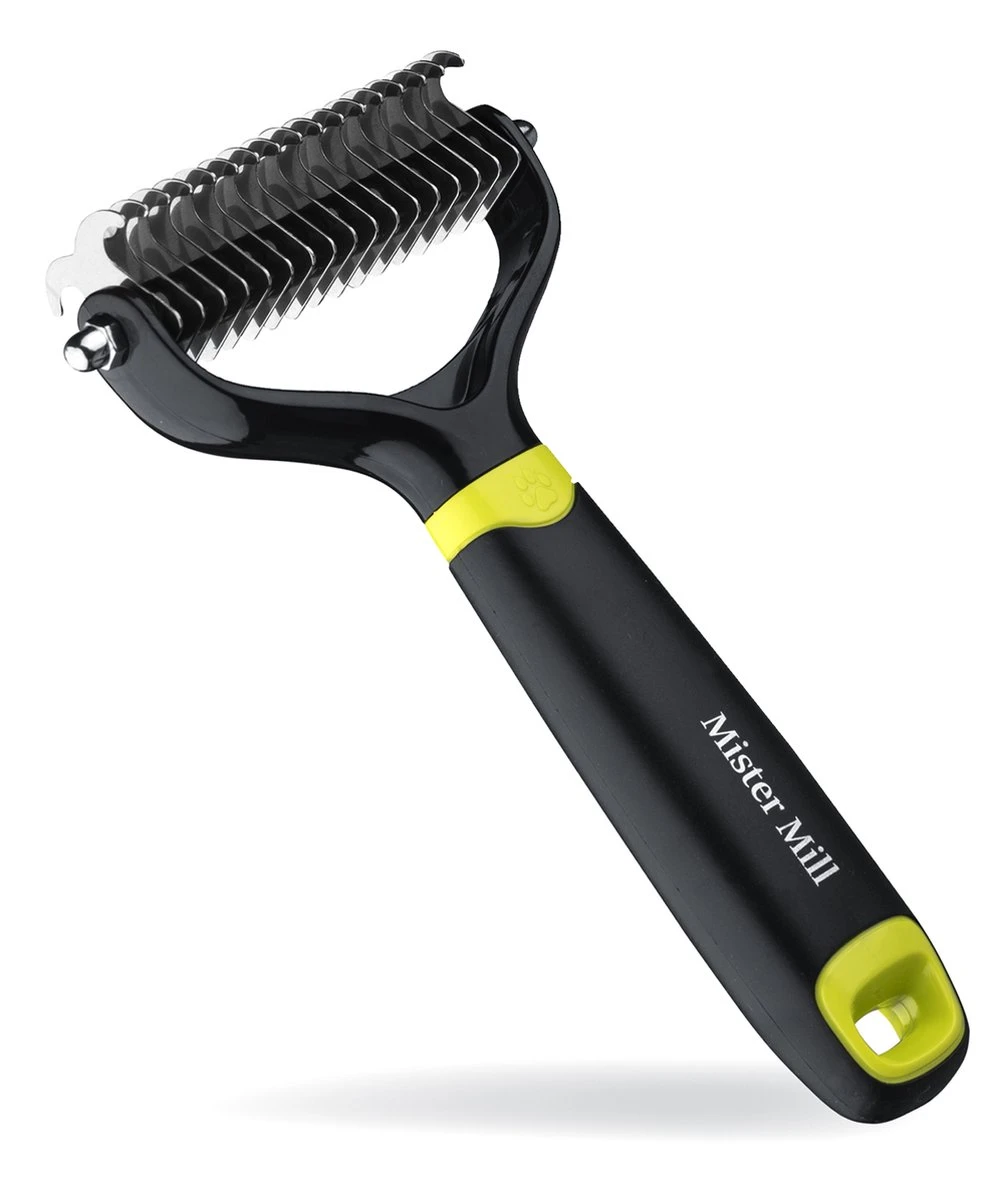 Mister Mill 2 Zijdige Ondervacht Kam Plus Slicker Borstel - Honden/Katten Kam - Voordeel Set 16 Mister Mill 2 Zijdige Ondervacht Kam Plus Slicker Borstel - Honden/Katten Kam - Voordeel Set - Afbeelding 14